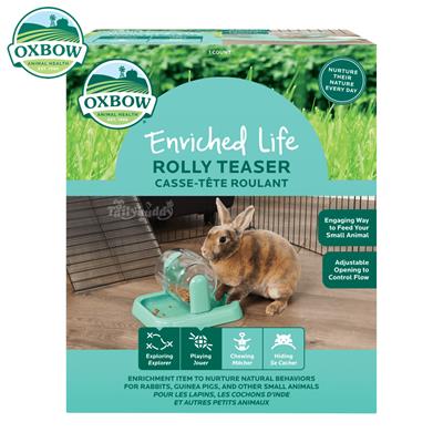 Oxbow Enriched Life - Rolly Teaser ของเล่นฝึกทักษะ พร้อมให้อาหาร 2in1